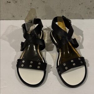 Nicole Black Dara Studded Sandals - 10